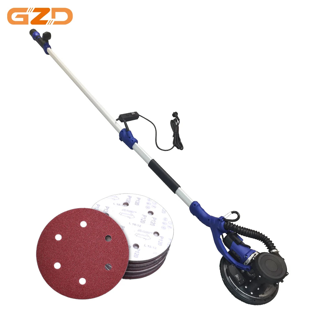 Wall Surface Sander Grinding Machine 2.2m 1680W Long Pole Wall Sander for Walls And Ceilings Home Improvement Power Tool