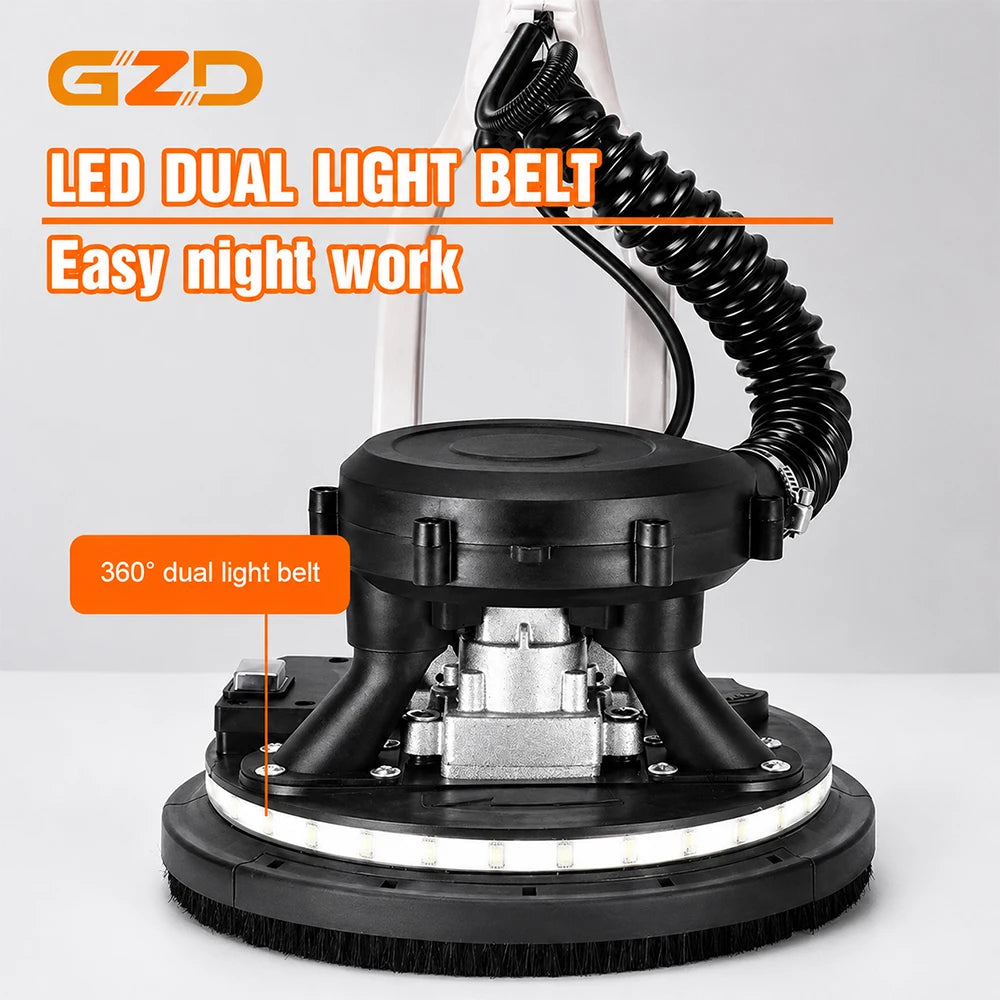 Wall Surface Sander Grinding Machine 2.2m 1680W Long Pole Wall Sander for Walls And Ceilings Home Improvement Power Tool