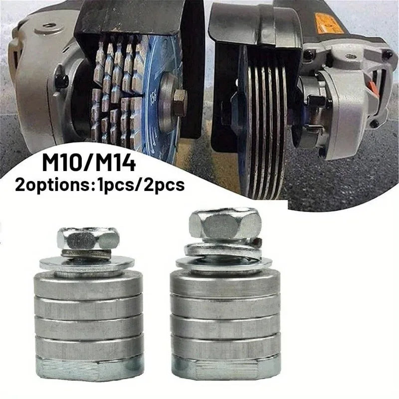 M14 M10 Angle Grinder Adapter Grooving Machine Adapter Conversion Kit Flange Metal Lock Nuts Slotting 125 150 Type