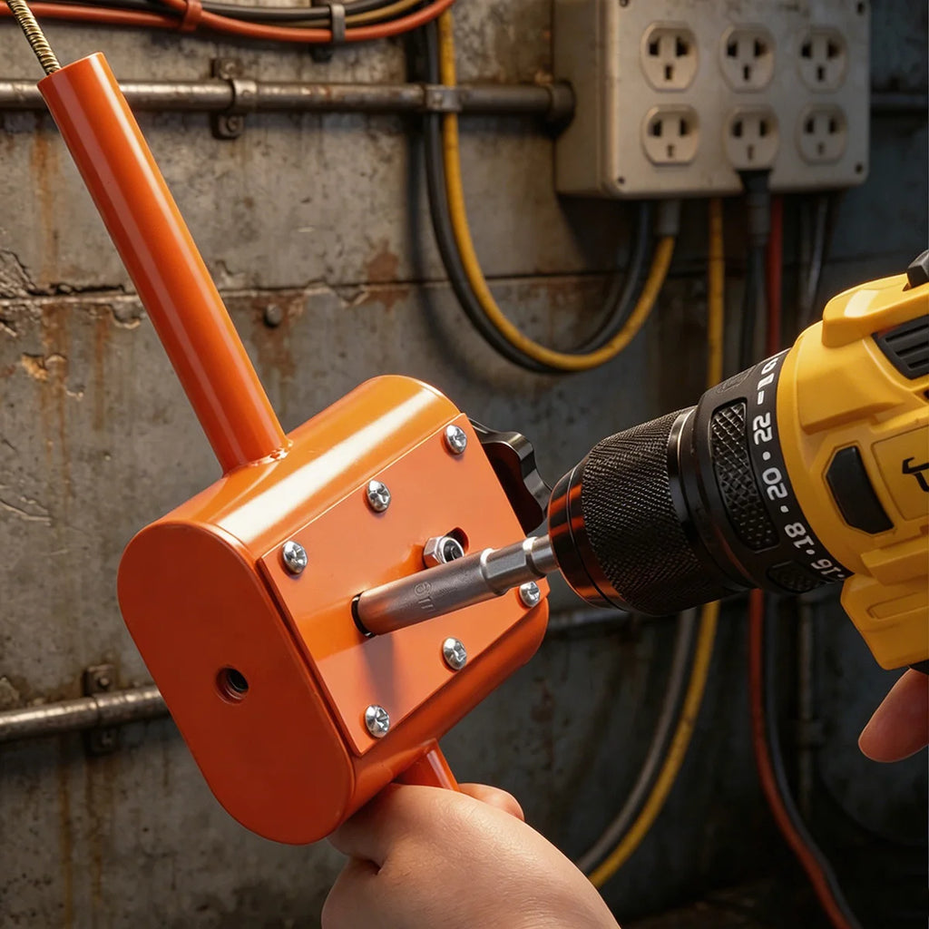 Automatic Wall Wiring Machine Portable Electric Wire Puller Anti-Jamming Cable Threading Tool For Residential Building