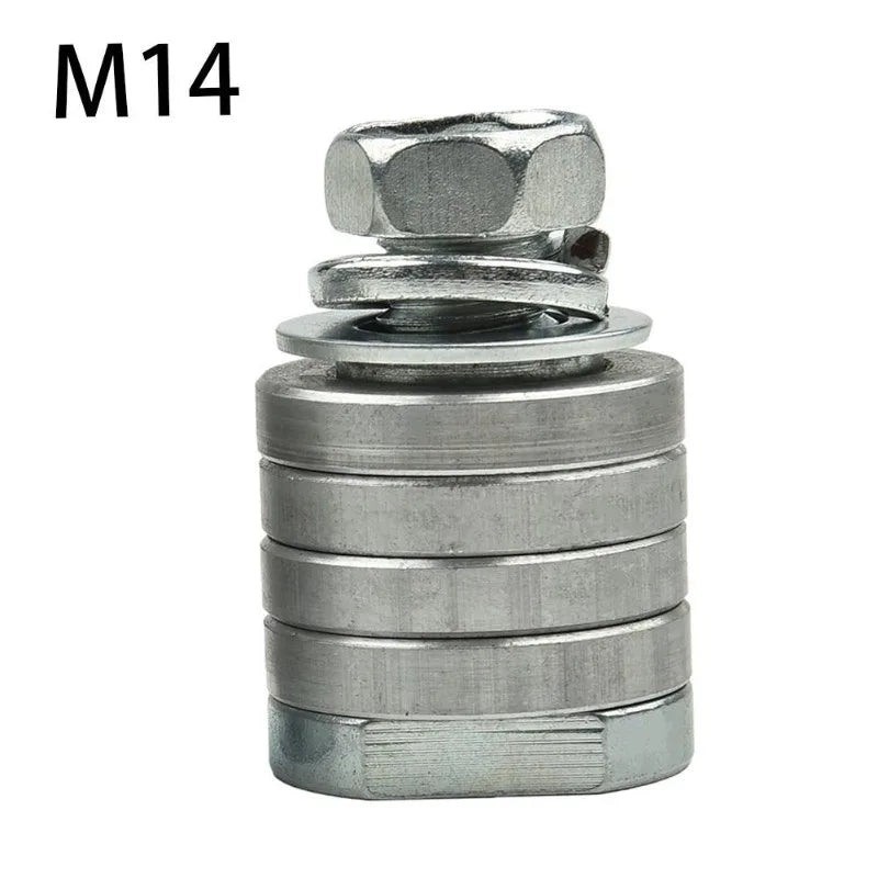 M14 M10 Angle Grinder Adapter Grooving Machine Adapter Conversion Kit Flange Metal Lock Nuts Slotting 125 150 Type
